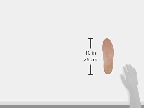 Pedag Viva | Leather Arch Support Inserts | Handmade in Germany | Plantar Fasciitis Relief | Heel Cushion | Activated Charcoal Odor Control | Metatarsal Support Pad | Tan | Women US 8/ Men 5/ EU 38