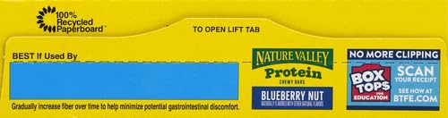 Nature Valley Protein Granola Bars, Blueberry Nut, Chewy Snack Bars, 5 Bars, 7.1 OZ