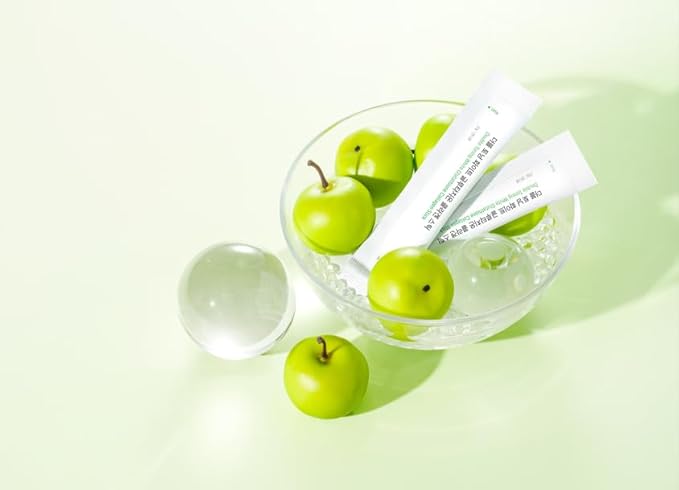 Double Toning White Glutathione Collagen Jelly Stick. Korean Beauty Supplement with Glutathione 98%, Fish Collagen Peptide-1000 mg, Vitamin C & Vitamin E. Green Apple Flavor 14 Sticks.