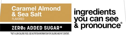 KIND ZERO Added Sugar Bars, Caramel Almond & Sea Salt, Keto Friendly Snacks, Gluten Free, 5g Protein, 5 Count (Pack of 2)