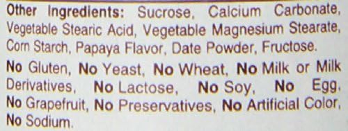 American Health Papaya Enzyme with Chlorophyll Chewable Tablets Promotes Nutrient Absorption, Helps Digestion and Freshens Breath, Gluten-Free, Vegetarian - 100 Count (Pack of 2)