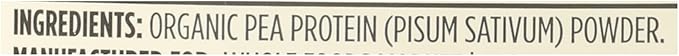 365 by Whole Foods Market, Organic Pea Protein, 16 Ounce