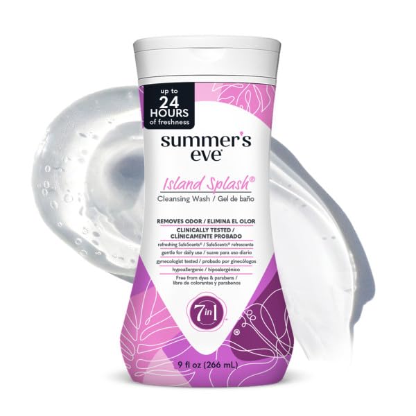 Summer's Eve Cleansing Wash for Sensitive Skin, Island Splash 9 oz (Pack of 12)