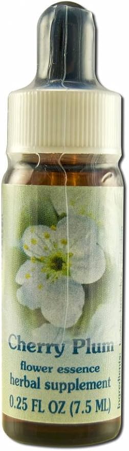 Flower Essence Services Supplement Dropper, Cherry Plum, 0.25 Fluid Ounce