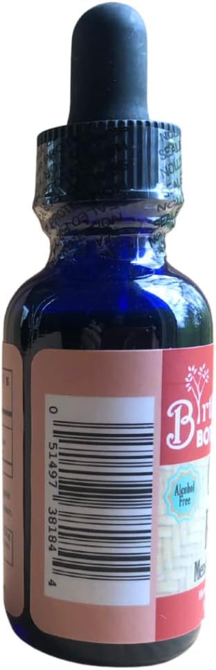 Birth Song Botanicals Menstrual Cycle Support Tincture, Herbal Drops for Healthy Menstruation, Natural Menstrual Care Supplement for Teens and Adults, Period Support 1oz.