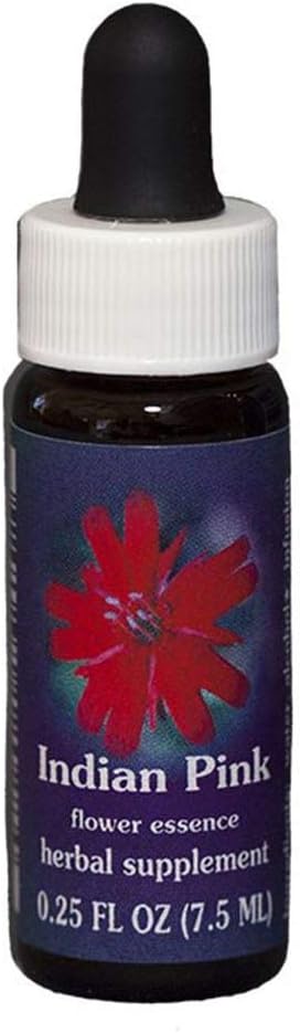 Flower Essence Services Supplement Dropper, Indian Pink, 0.25 Ounce