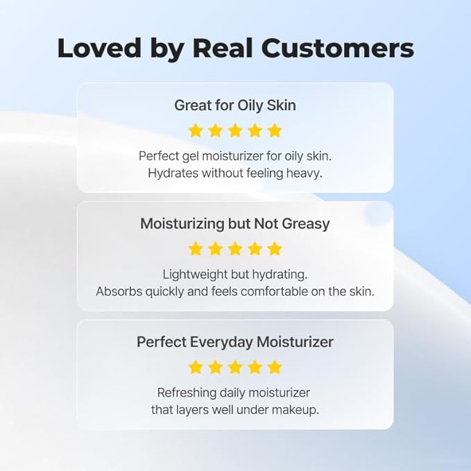 IsNtree Hyaluronic Acid Aqua Gel Cream 100ml, 3.38 fl oz | Korean Skincare | Lightweight Moisturizer | Quick-Absorbing Hydration | For Oily to Combination Skin