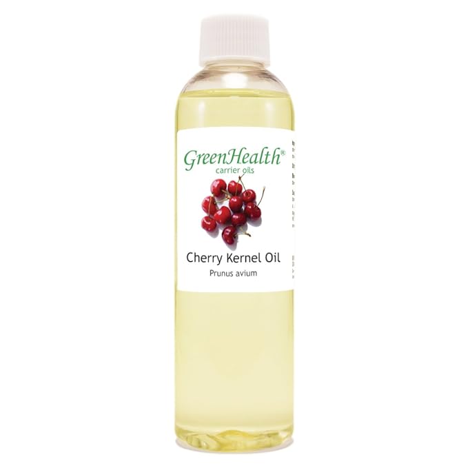 GreenHealth Cherry Kernel Carrier Oil – 4 fl oz (118 ml) Plastic Bottle w/Cap – 100% Pure Carrier Oil