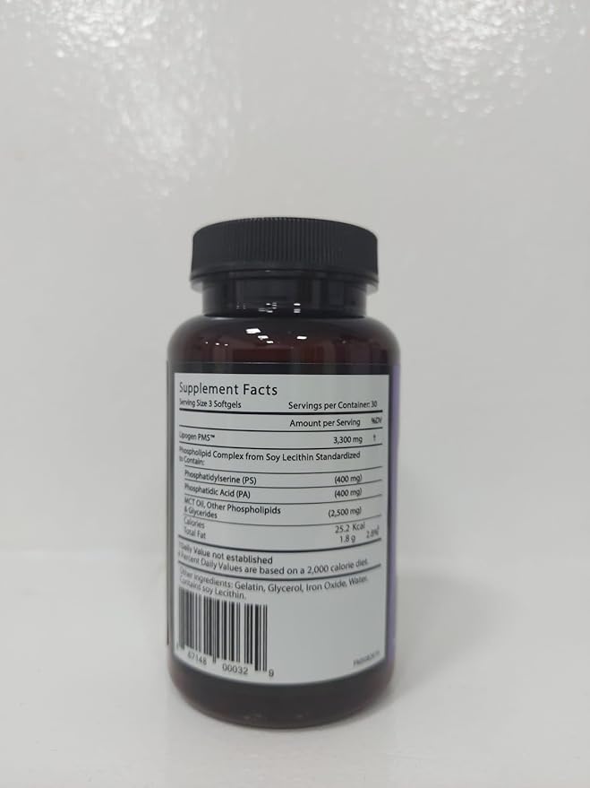 PMS Relief | Positive Vitamins Impact on PMS, Mood, Stress & Hormone Balance | Phosphatidylserine and Phosphatidic Acid | PMS Support Supplement: 90 softgels, 30 Days Supply