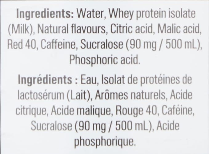Protein2o 15g Whey Protein Infused Water Plus Energy,Cherry Lemonade,16.9 oz Bottle,(Pack of 24)