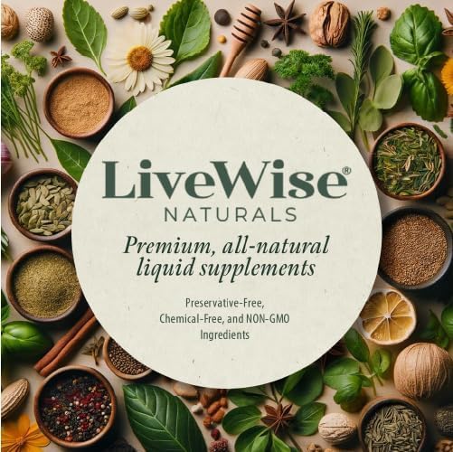 Live Wise Naturals Vegan D3 K2 Vitamin 5000 IU, 90 MCG (MK-7) Drops - 60 Servings, Ultra Concentrated Formulation, and Fast Absorption - Precision Micro-Dosing Dropper for Cognitive & Immune Support