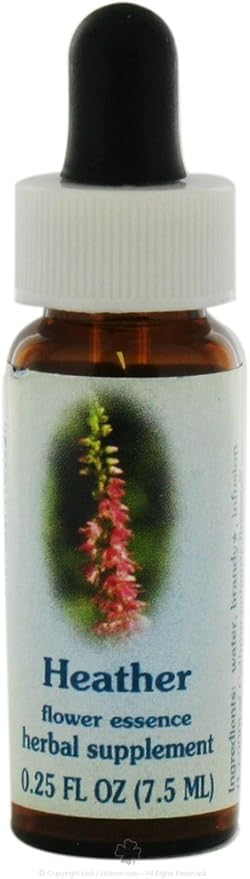 Flower Essence Services Supplement Dropper, Heather, 0.25 Ounce