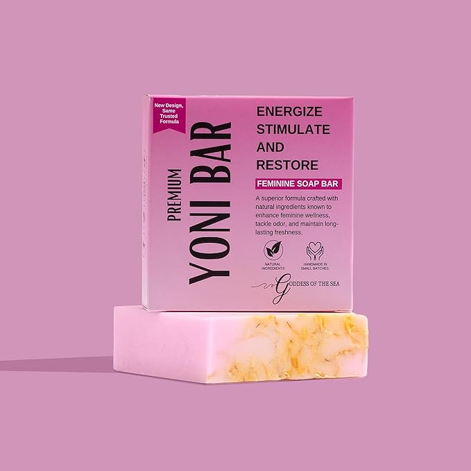 Premium Yoni – Natural Feminine Care Soap for pH Balance, Odor Control & Hydration | Organic Herbal Ingredients | Gentle Yet Effective for Daily Intimate Hygiene | Handmade & Vegan (3oz)