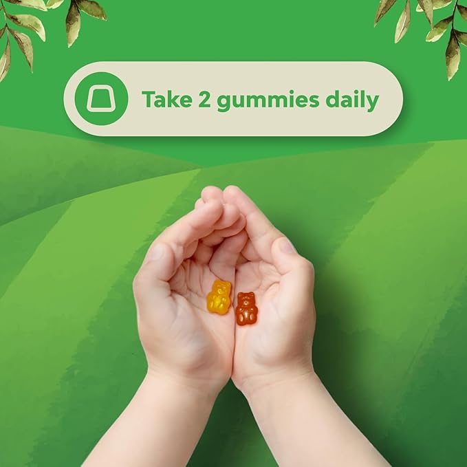 Natures Craft Plant Based Kids Multivitamin Gummies - Multivitamin for Kids Immunity Support Gummies with Vitamins A C D3 E B and Zinc Gelatin and Gluten Free Non-GMO Vitamins Gummy Formula 180ct