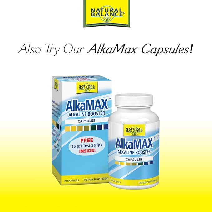 Natural Balance Alkamax Alkaline Booster - Alkaline Water Drops, Liquid pH Balancing Drops for Drinking Water or Beverages, Helps Neutralize Acids for Men & Women, Mineral Formula - 1 Fl Oz Bottle