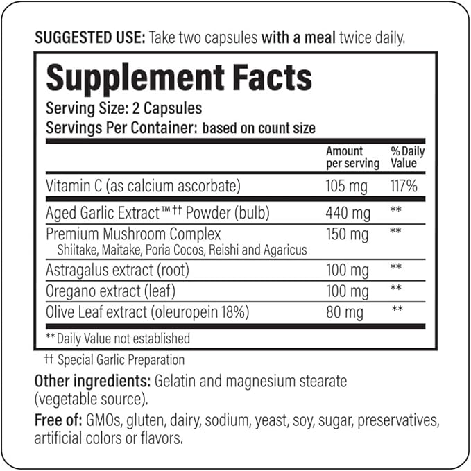 Kyolic Aged Garlic Extract Formula 103, Immune Support*, 300 Capsules