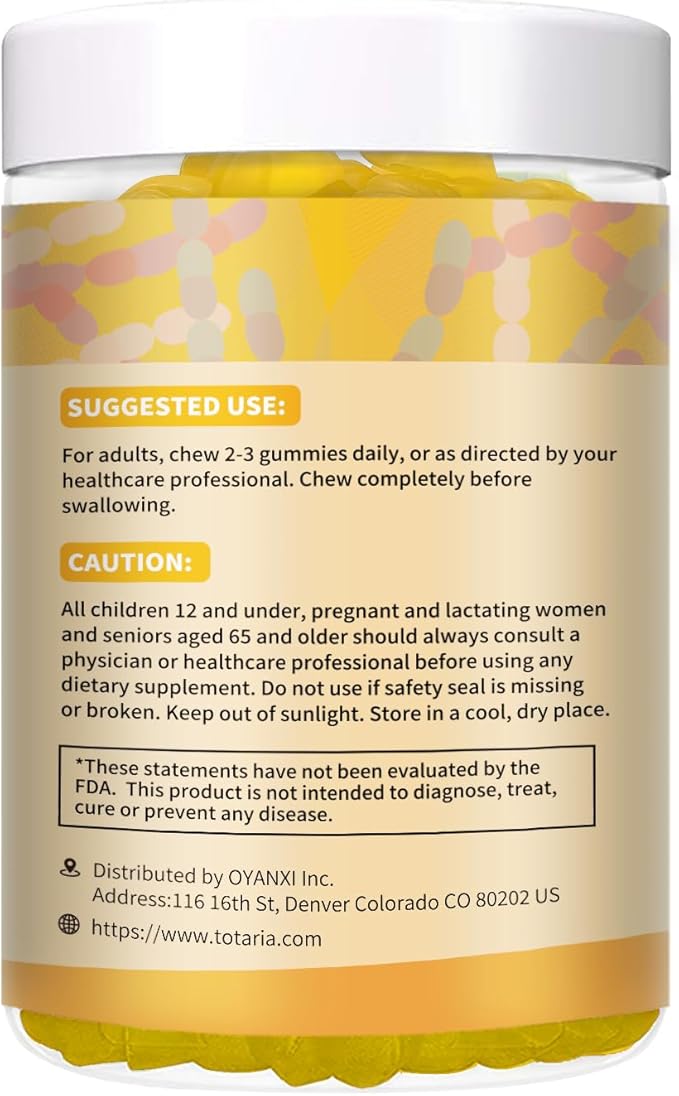 Totaria Fiber Gummies Pineapple 2 Bottles