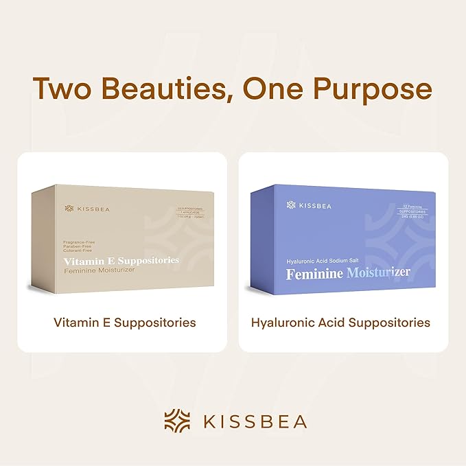 Natural Vitamin E Feminine Moisturizer for Women – Daily External Intimate Care with Coconut Oil, Shea Butter & Squalane – Fragrance-Free, Hormone-Free – 2 Pack (14 Count Each)