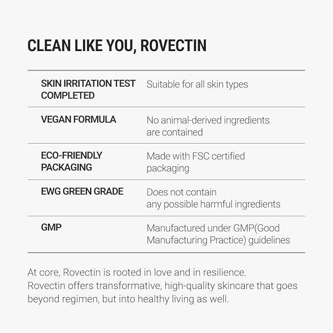 ROVECTIN Aqua Hyaluronic Essence – Hydrating Essence Toner with 7-Layer Hyaluronic Acid Complex & Niacinamide for Deep Moisturizing, Plumping, and Soothing | Vegan Korean Skincare (3.38 fl oz)