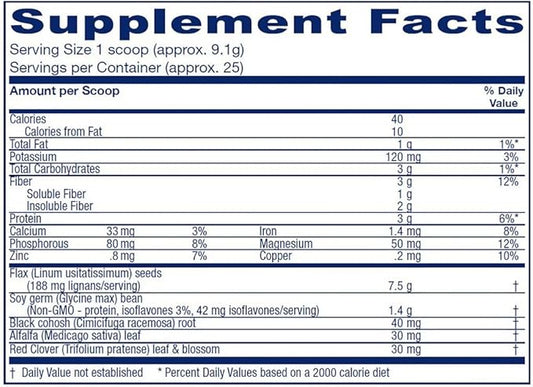 Vitanica Phytoestrogen Herbal Non-GMO PMS, Menopause Relief Supplement for Women, Hormone Balance, Night Sweats & Hot Flash Relief, Soy Isoflavones, Vegan, Powder 8 Oz (Phytoestrogen Herbal Pro Logo)