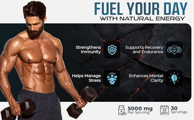 Shilajit Plus Gummies – 5-in-1 Adaptogen Energy & Focus Supplement | Shilajit, Ashwagandha, Lion’s Mane, Sea Moss & Beet Root | Natural Energy & Stress Support | Made in USA, Vegan, 60ct