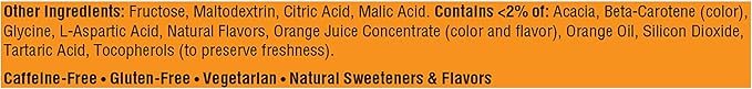 Emergen-C 1000mg Vitamin C Powder for Daily Immune Support Caffeine Free Vitamin C Supplements with Zinc and Manganese, B Vitamins and Electrolytes, Super Orange Flavor - 30 Count