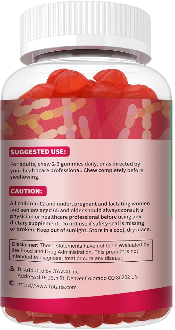 9-in-1 Probiotic Fiber Gummies for Adults & Teens 16G Fiber per Serving, Psyllium Fiber Supplement with 5 Billion CFU Bacillus Coagulans, Inulin, ACV for Digestive, Gut & Immune Wellness - 2 Bottles