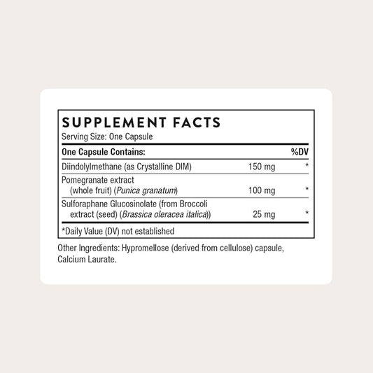 THORNE - Hormone Advantage - Estrogen Support & Hormone Balance for Men & Women* - Featuring DIM & Pomegranate Extract - Gluten, Dairy & Soy-Free - 60 Servings