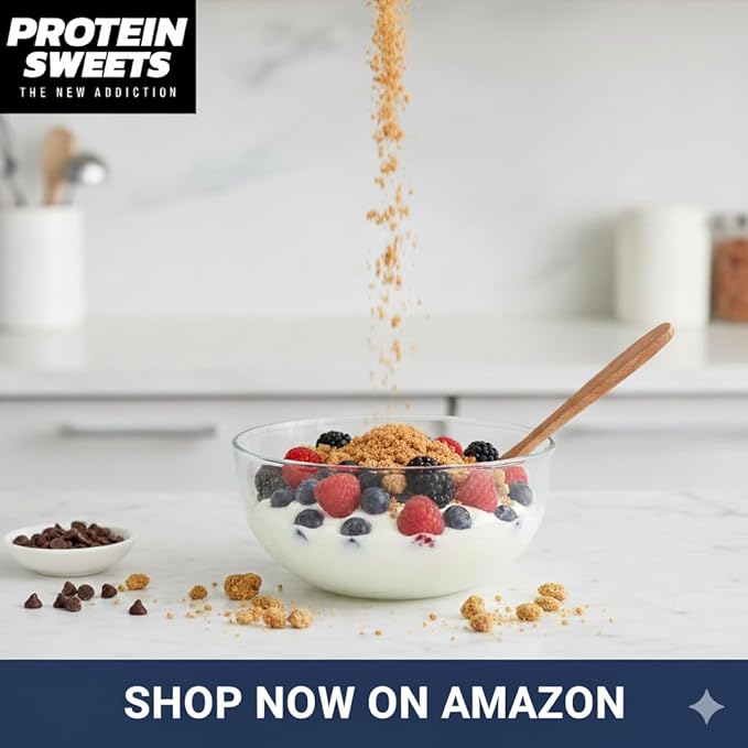 High Protein Cookie – Peanut Butter Chocolate Chip Crumble, 66g Protein per Bag, Keto, Low Carb, No Sugar Added, Gluten-Free, 2 Pack – PROTEIN SWEETS