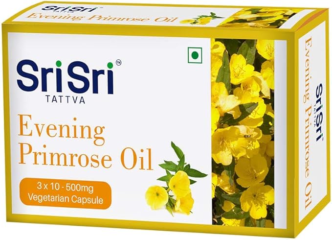 Sri Sri Tattva Evening Primrose Oil 500mg Veg Capsule -30 Capsules