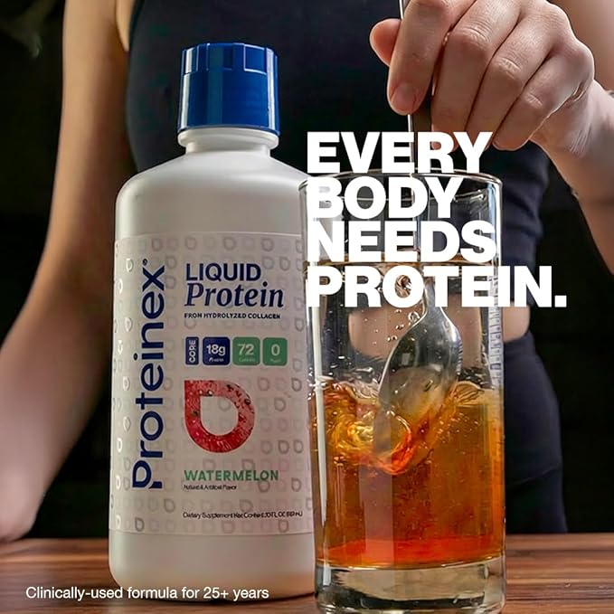 Proteinex Medical Grade Liquid Hydrolyzed Protein Max Strength - Supports Wound Healing and Doctor Recommended- No Carbs, Zero Sugars & Ready to Drink Liquid Protein (Natural Pina Colada, 30 Fl Oz)