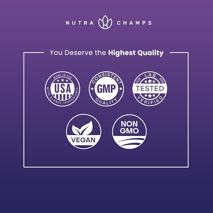 NutraChamps 10-in-1 Natural Sleep Aids for Adults - Melatonin, Lemon Balm 1000mg, Chamomile 400mg, Valerian Root 600mg, L Theanine, L Tryptophan, GABA, Magnesium Sleep Aid