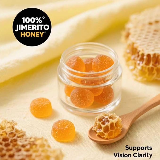 Jimerito Honey Lutein Gummies,Lutein & Zeaxanthin Supplements,20mg Gummies-30-day Supply (1pc)