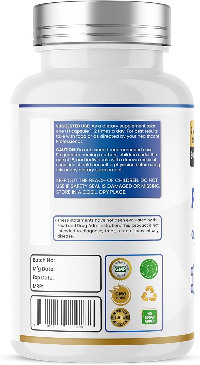 Potassium Citrate 800 mg (306 mg Elemental Potassium) – Electrolyte & pH Balance Support – Vegan, Non-GMO – 60 Capsules
