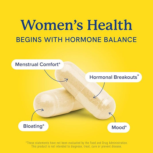 DIM Supplement 200 mg (120 Ct) | Estrogen Balance for Women & Men | Hormone Balance, Hormonal Acne Supplements, Menopause, Antioxidant & PMS Support | Non-GMO, Vegan, Soy Free | 4 Month Supply