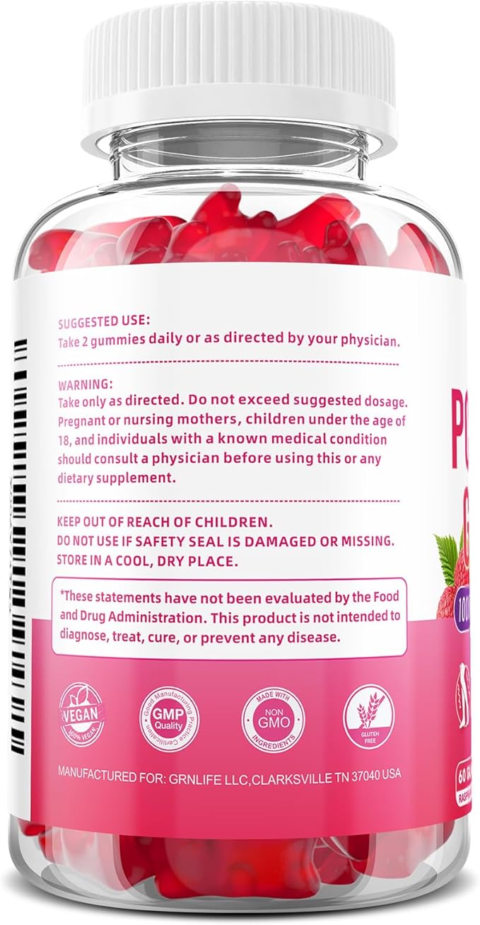 2 Pack Potassium Gummies 1000mg, Potassium Bicarbonate Supplement for Adults & Kids, Support Electrolyte Balance & Muscle Heath, Sugar-Free, Raspberry Flavor, 120 Count
