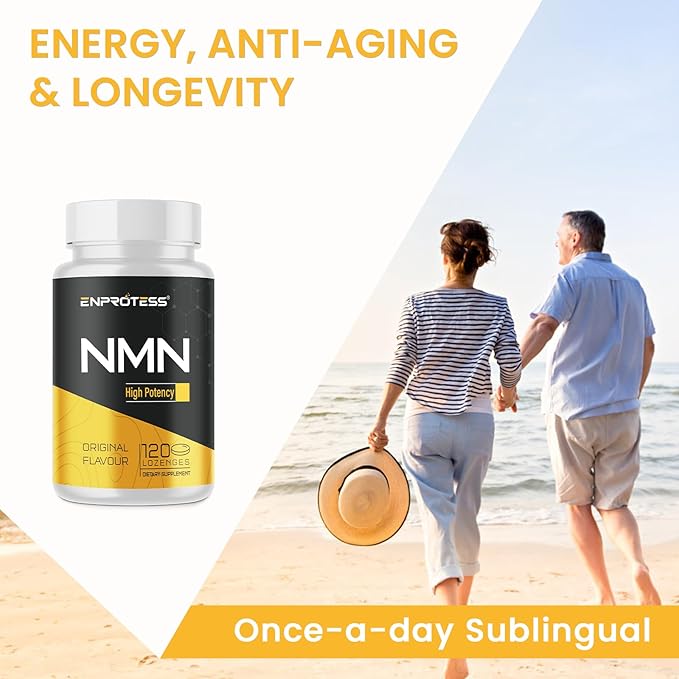 Sublingual NMN 500mg, Max Absorbency & Fast-Acting NMN Supplement(120-Day Supply), 99% Pure NMN (Nicotinamide Mononucleotide) for NAD, Cell, Immune, Energy, Muscle, Anti-Aging, Longevity, 120 Lozenges