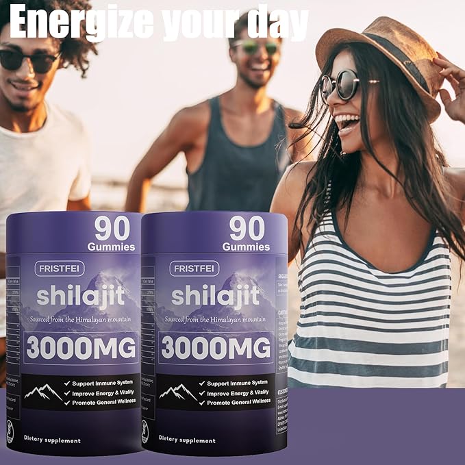 Pure Himalayan Shilajit Gummies for Men & Women - 100% Natural & Organic | 85+ Trace Minerals & Fulvic Acid | 180 Count | Individually Packaged
