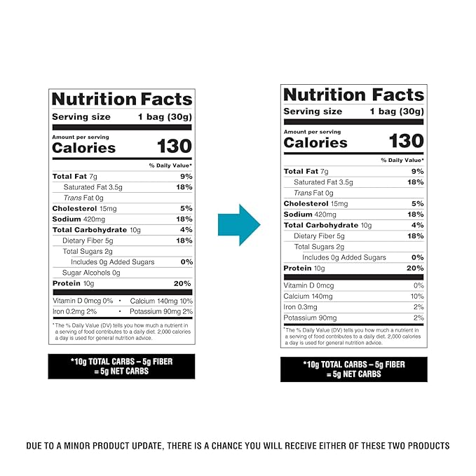 Quest Nutrition Cheese Crackers, Cheddar Blast, 10g Protein, 5g Net Carbs, 1g Sugar, Made with Real Cheese, High Protein Snack, 4 Count