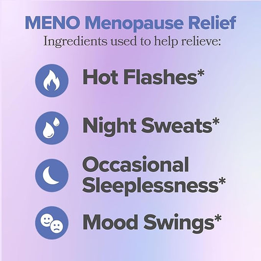 O Positiv MENO Vitamins for Menopause - Hormone-Free Menopause Supplement for Women - Black Cohosh & Ashwagandha KSM-66 - Helps Relieve Hot Flashes, Night Sweats, Mood Swings - 30 Servings (Pack of 2)