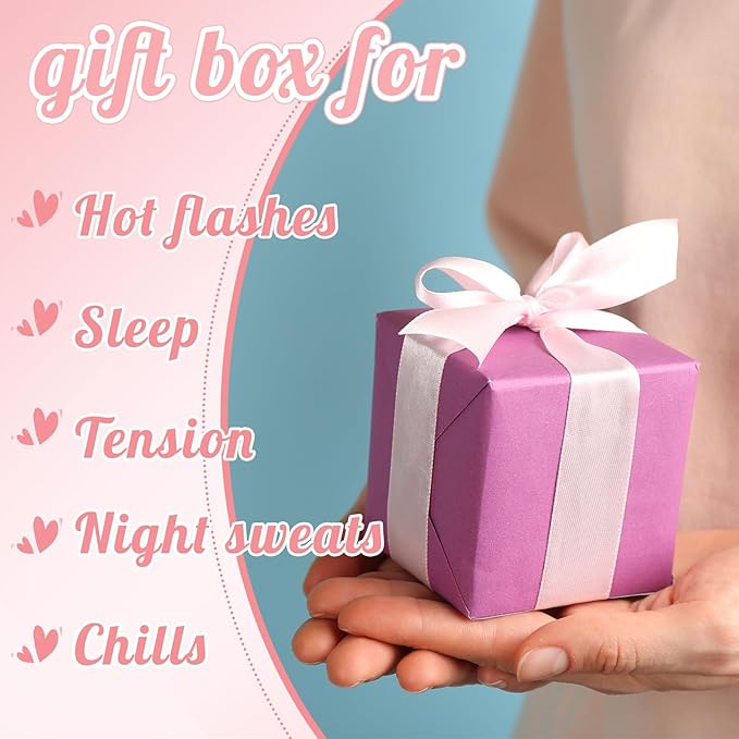 11 Pcs Mother's Day Menopause Gift for Women Care Baskets Box Pink Menopause Support Gifts Calming Anxiety Stress Relief Set for Birthday