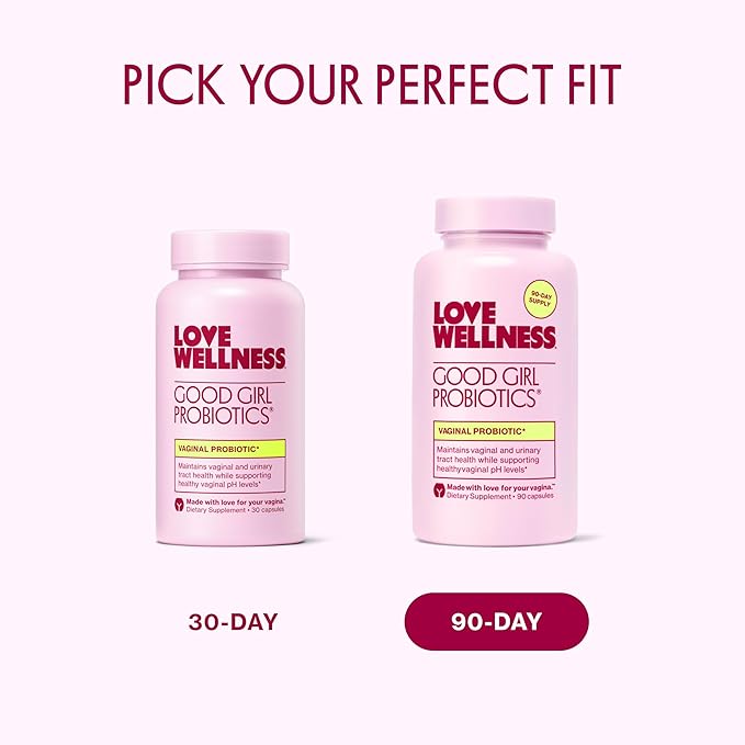 Love Wellness Good Girl Probiotics | Women’s Vaginal Health & pH Balance Supplement | 9-Strain Probiotic for Urinary Tract, Yeast, Odor & Immune Support | Gluten-Free (30-Day Supply)