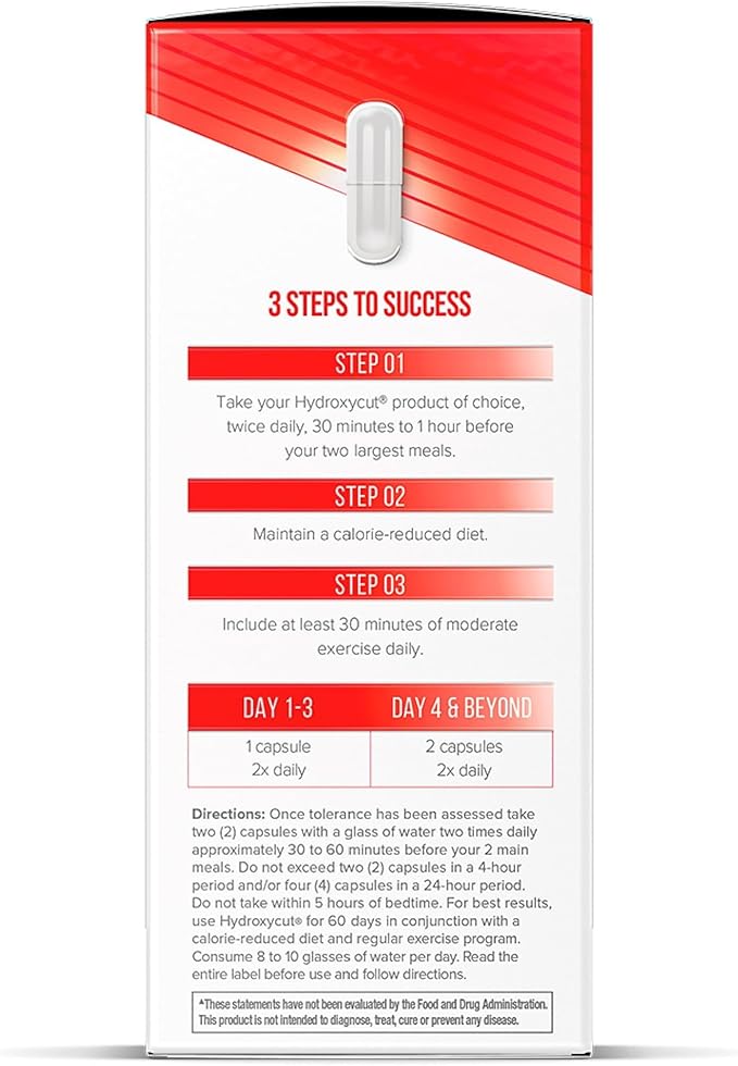 Hydroxycut Original - 72 Rapid-Release Capsules - 200 mg Caffeine - Boost Metabolism, Burn Calories, Increase Energy - for Women & Men