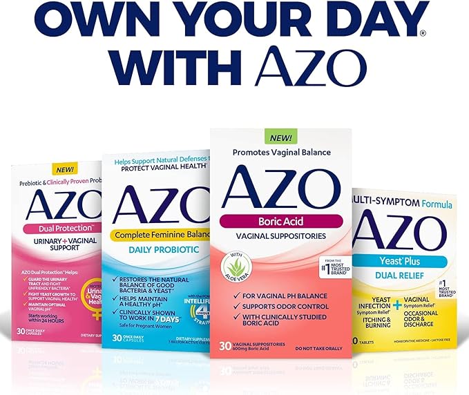 AZO Urinary Tract Infection (UTI) Test Strips (3 Count) + AZO Urinary Tract Defense (24 Count)