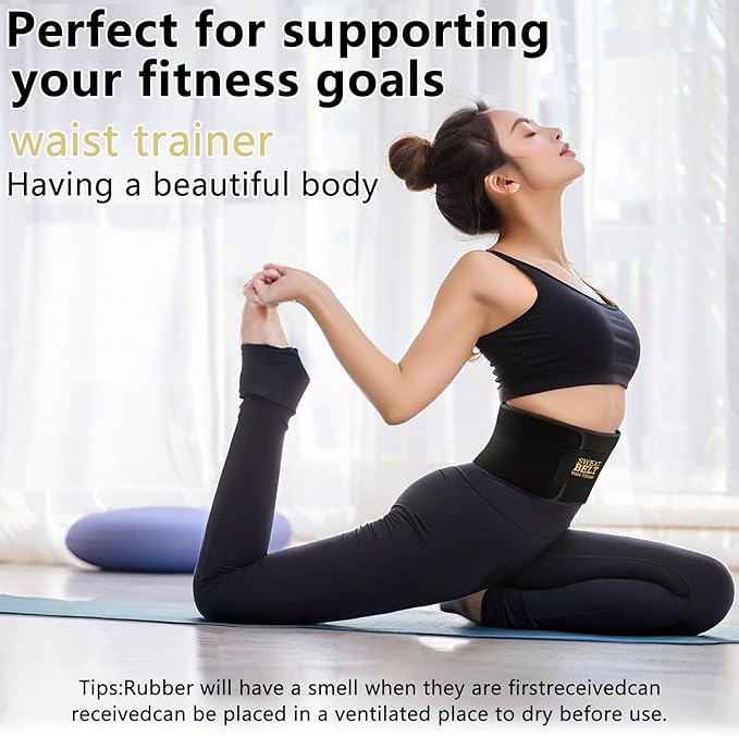 Lisacool Waist Trainer for Women,Waist Sweat Band for Women,Belt for Weight Loss, Belly Band,Stomach Wrap Lumbar Support
