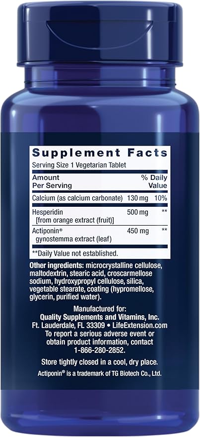 Life Extension AMPK Metabolic Activator*, Hesperidin, G. pentaphyllum, Fight unwanted Belly Fat, Target Overall Fat, Gluten-Free, Vegetarian, 1-Daily, Non-GMO, 30 Tablets