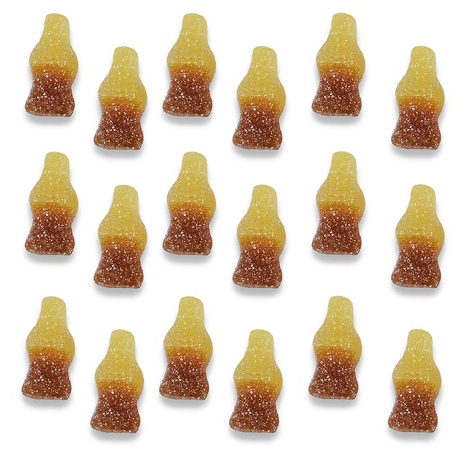 HARIBO Gummi Candy, Fizzy-Cola Gummy Candy Soda Bottles, 5 Ounce Share Size Bags (Pack of 12) Delicious Soft & Chewy Sweet Snacks, Sour & Tangy Cola Flavor