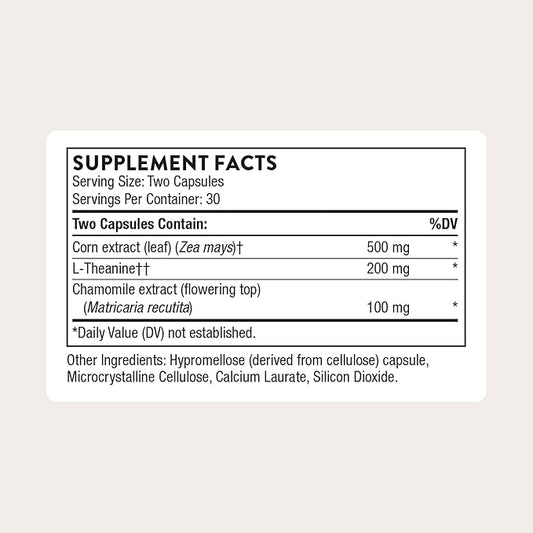THORNE - Deep Sleep Complex - All-Natural Sleep Supplement - Supports Sleep Quality & All Phases of The Sleep Cycle* - with L-Theanine, Chamomile & Maizinol - Third-Party Certified - 60 Capsules