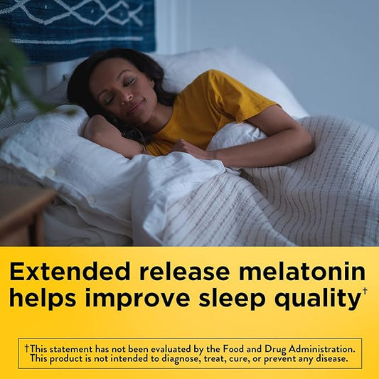 Nature Made Melatonin 4mg Extended Release Tablets,Sleep Supplements for Adults,100% Drug Free Sleep Aid,90 Day Supply,90 Count (Pack of 2)