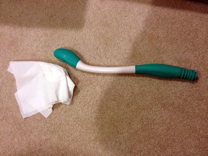 Jobar Long Reach Comfort Wipe, White & Teal